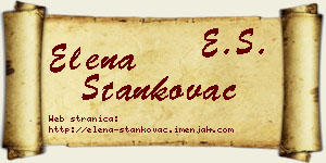 Elena Stankovac vizit kartica